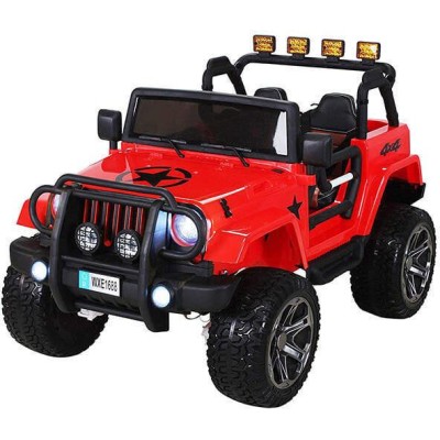 MEGA JEEP 4X4 Z REDUKTOREM NAPĘDU EXCLUSIVE 24 V, 480 WAT, WOLNY START,MIĘKKIE KOŁA /WXE1688-24V