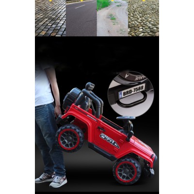 MEGA JEEP  FULLTIME, NAPĘD 4X4,  1X12V ,WOLNY START/ MIĘKKIE KOŁA,  EXCLUSIVE/7588
