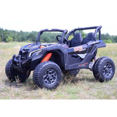 MEGA BUGGY SXS DLA 2 DZIECI 2X120W, SUPER MOC, PRZESUWANE SIEDZENIE, WALIZKA/BBH028