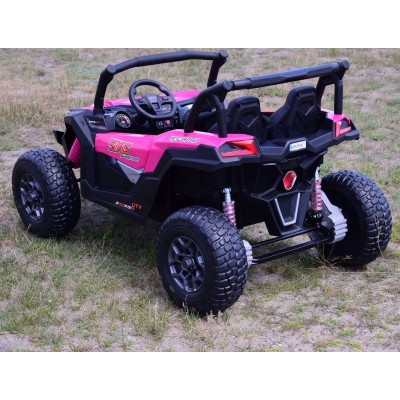 MEGA BUGGY SXS DLA 2 DZIECI 2X120W, SUPER MOC, PRZESUWANE SIEDZENIE, WALIZKA/BBH028