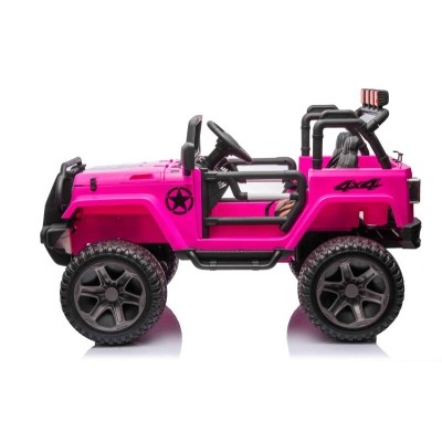 MEGA JEEP 4X4 Z REDUKTOREM NAPĘDU EXCLUSIVE 24 V, 480 WAT, WOLNY START,MIĘKKIE KOŁA /WXE1688-24V