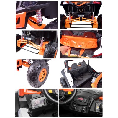 MEGA BUGGY UTV-MX DLA 2 DZIECI 4X60W ( 240 WAT) 24V, SUPER MOC/XMX613