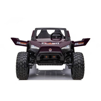MEGA BUGGY CLASH DLA 2 DZIECI, 4 SILNIKI, 24V-800W, MIĘKKIE PRZESUWANE SIEDZENIE, WALIZKA NA AKUMULATOR/SX-1928