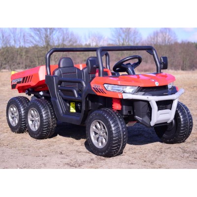 BUGGY 6 KOŁOWY DLA 2 DZIECI, ELEKTRYCZNA WYWROTKA, MIĘKKIE KOŁA, MIĘKKIE SIEDZENIE, 400 WAT/XMX623B