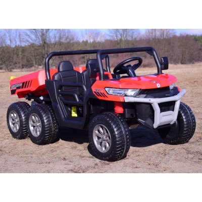 BUGGY 6 KOŁOWY DLA 2 DZIECI, ELEKTRYCZNA WYWROTKA, MIĘKKIE KOŁA, MIĘKKIE SIEDZENIE, 400 WAT/XMX623B