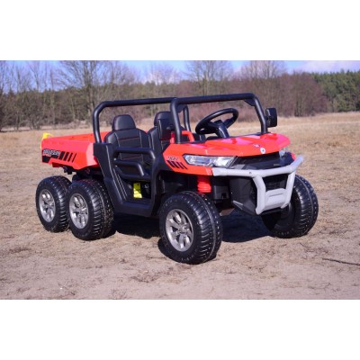 BUGGY 6 KOŁOWY DLA 2 DZIECI, ELEKTRYCZNA WYWROTKA, MIĘKKIE KOŁA, MIĘKKIE SIEDZENIE, 400 WAT/XMX623B