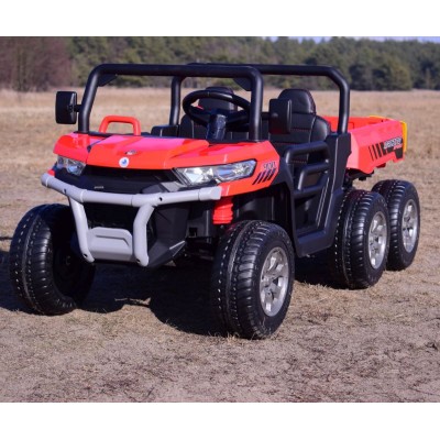 BUGGY 6 KOŁOWY DLA 2 DZIECI, ELEKTRYCZNA WYWROTKA, MIĘKKIE KOŁA, MIĘKKIE SIEDZENIE, 400 WAT/XMX623B