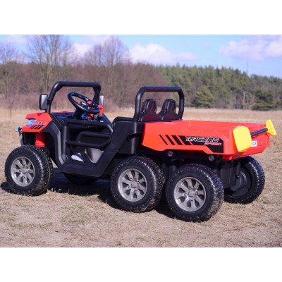BUGGY 6 KOŁOWY DLA 2 DZIECI, ELEKTRYCZNA WYWROTKA, MIĘKKIE KOŁA, MIĘKKIE SIEDZENIE, 400 WAT/XMX623B