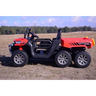 BUGGY 6 KOŁOWY DLA 2 DZIECI, ELEKTRYCZNA WYWROTKA, MIĘKKIE KOŁA, MIĘKKIE SIEDZENIE, 400 WAT/XMX623B