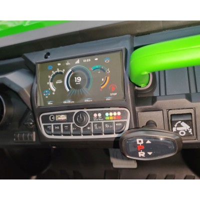 BUGGY 6 KOŁOWY DLA 2 DZIECI, ELEKTRYCZNA WYWROTKA, MIĘKKIE KOŁA, MIĘKKIE SIEDZENIE, 400 WAT/XMX623B
