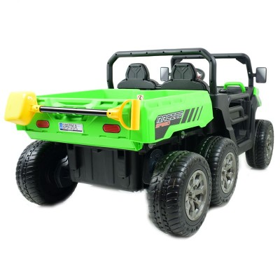 BUGGY 6 KOŁOWY DLA 2 DZIECI, ELEKTRYCZNA WYWROTKA, MIĘKKIE KOŁA, MIĘKKIE SIEDZENIE, 400 WAT/XMX623B