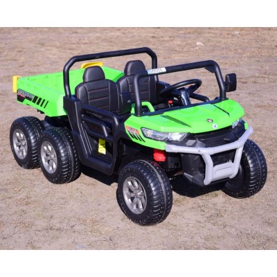 BUGGY 6 KOŁOWY DLA 2 DZIECI, ELEKTRYCZNA WYWROTKA, MIĘKKIE KOŁA, MIĘKKIE SIEDZENIE, 400 WAT/XMX623B
