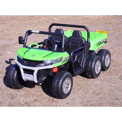 BUGGY 6 KOŁOWY DLA 2 DZIECI, ELEKTRYCZNA WYWROTKA, MIĘKKIE KOŁA, MIĘKKIE SIEDZENIE, 400 WAT/XMX623B