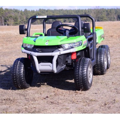 BUGGY 6 KOŁOWY DLA 2 DZIECI, ELEKTRYCZNA WYWROTKA, MIĘKKIE KOŁA, MIĘKKIE SIEDZENIE, 400 WAT/XMX623B