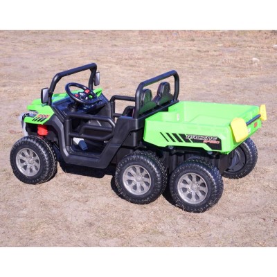BUGGY 6 KOŁOWY DLA 2 DZIECI, ELEKTRYCZNA WYWROTKA, MIĘKKIE KOŁA, MIĘKKIE SIEDZENIE, 400 WAT/XMX623B