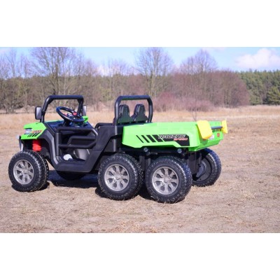 BUGGY 6 KOŁOWY DLA 2 DZIECI, ELEKTRYCZNA WYWROTKA, MIĘKKIE KOŁA, MIĘKKIE SIEDZENIE, 400 WAT/XMX623B