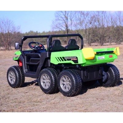 BUGGY 6 KOŁOWY DLA 2 DZIECI, ELEKTRYCZNA WYWROTKA, MIĘKKIE KOŁA, MIĘKKIE SIEDZENIE, 400 WAT/XMX623B