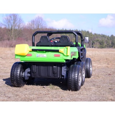 BUGGY 6 KOŁOWY DLA 2 DZIECI, ELEKTRYCZNA WYWROTKA, MIĘKKIE KOŁA, MIĘKKIE SIEDZENIE, 400 WAT/XMX623B