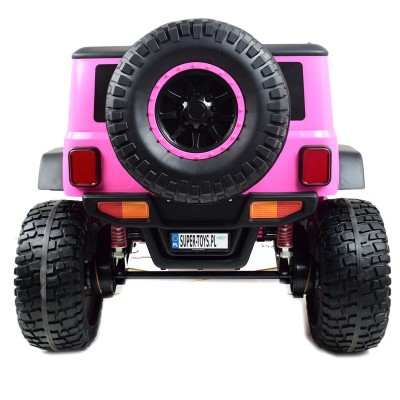 OLBRZYMI JEEP  NA AKUMULATOR SPEED, SUPER RÓŻ, MIĘKKIE KOŁA, SIEDZENIE, APLIKACJA/DLS-X15A