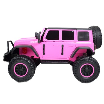 OLBRZYMI JEEP  NA AKUMULATOR SPEED, SUPER RÓŻ, MIĘKKIE KOŁA, SIEDZENIE, APLIKACJA/DLS-X15A