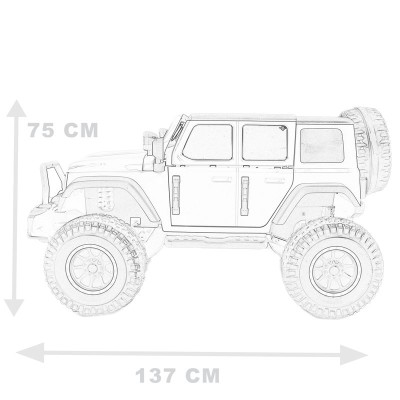 OLBRZYMI JEEP  NA AKUMULATOR SPEED, SUPER RÓŻ, MIĘKKIE KOŁA, SIEDZENIE, APLIKACJA/DLS-X15A