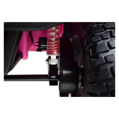 OLBRZYMI JEEP  NA AKUMULATOR SPEED, SUPER RÓŻ, MIĘKKIE KOŁA, SIEDZENIE, APLIKACJA/DLS-X15A