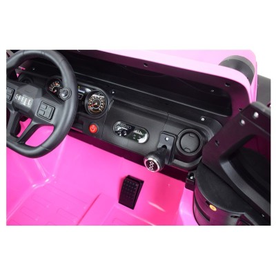 OLBRZYMI JEEP  NA AKUMULATOR SPEED, SUPER RÓŻ, MIĘKKIE KOŁA, SIEDZENIE, APLIKACJA/DLS-X15A