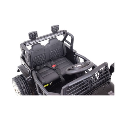 JEEP NA AKUMULATOR "JK OFF ROAD", MIĘKKIE KOŁA, MIĘKKIE SIEDZENIE/LL555