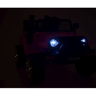 JEEP NA AKUMULATOR "JK OFF ROAD", MIĘKKIE KOŁA, MIĘKKIE SIEDZENIE/LL555