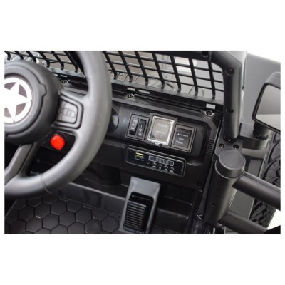 JEEP NA AKUMULATOR "JK OFF ROAD", MIĘKKIE KOŁA, MIĘKKIE SIEDZENIE/LL555