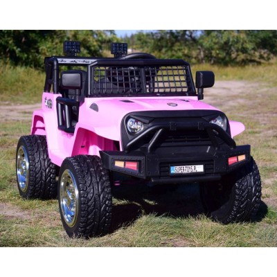 JEEP NA AKUMULATOR "JK OFF ROAD", MIĘKKIE KOŁA, MIĘKKIE SIEDZENIE/LL555