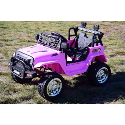 JEEP NA AKUMULATOR "JK OFF ROAD", MIĘKKIE KOŁA, MIĘKKIE SIEDZENIE/LL555