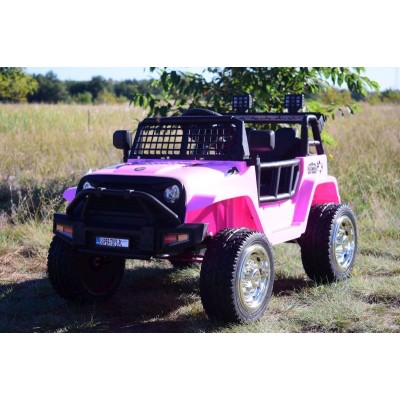 JEEP NA AKUMULATOR "JK OFF ROAD", MIĘKKIE KOŁA, MIĘKKIE SIEDZENIE/LL555