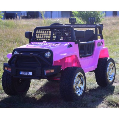JEEP NA AKUMULATOR "JK OFF ROAD", MIĘKKIE KOŁA, MIĘKKIE SIEDZENIE/LL555