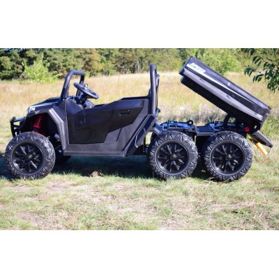BUGGY 6 KOŁOWY DLA 2 DZIECI, ELEKTRYCZNA WYWROTKA, MIĘKKIE KOŁA, MIĘKKIE SIEDZENIE 800 WAT/XB1038