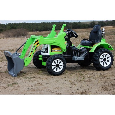 MOCNY TRAKTOR Z ŁYŻKĄ KINGDOM 12V  DWIE PRĘDKOŚCI/JS328A