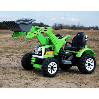 MOCNY TRAKTOR Z ŁYŻKĄ KINGDOM 12V  DWIE PRĘDKOŚCI/JS328A
