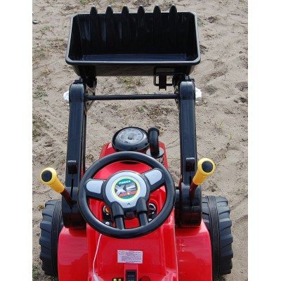 NAJMOCNIEJSZY TRAKTOR Z ŁYŻKĄ  I PILOTEM 12V  DWIE PRĘDKOŚCI/1005A