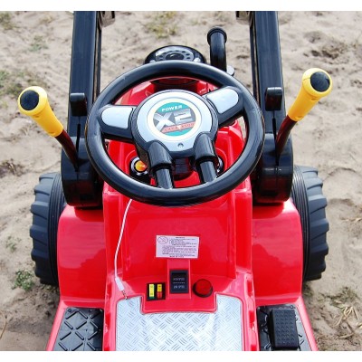 NAJMOCNIEJSZY TRAKTOR Z ŁYŻKĄ  I PILOTEM 12V  DWIE PRĘDKOŚCI/1005A