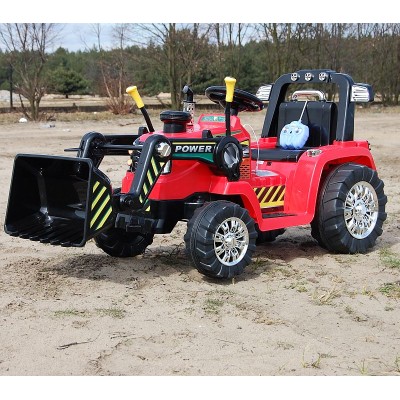 NAJMOCNIEJSZY TRAKTOR Z ŁYŻKĄ  I PILOTEM 12V  DWIE PRĘDKOŚCI/1005A