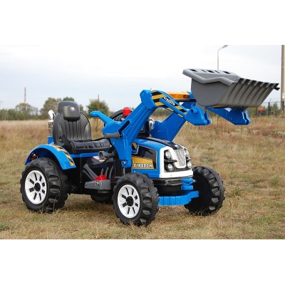 MOCNY TRAKTOR Z ŁYŻKĄ KINGDOM 12V  DWIE PRĘDKOŚCI/JS328A