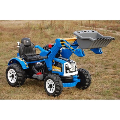 MOCNY TRAKTOR Z ŁYŻKĄ KINGDOM 12V  DWIE PRĘDKOŚCI/JS328A