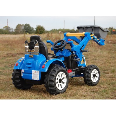 MOCNY TRAKTOR Z ŁYŻKĄ KINGDOM 12V  DWIE PRĘDKOŚCI/JS328A