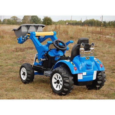 MOCNY TRAKTOR Z ŁYŻKĄ KINGDOM 12V  DWIE PRĘDKOŚCI/JS328A