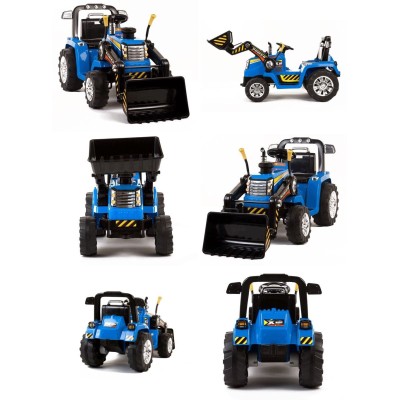 NAJMOCNIEJSZY TRAKTOR Z ŁYŻKĄ  I PILOTEM 12V  DWIE PRĘDKOŚCI/1005A