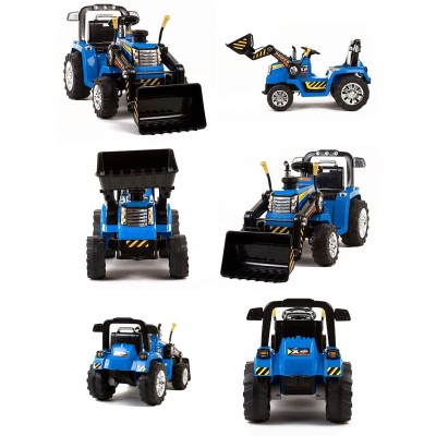 NAJMOCNIEJSZY TRAKTOR Z ŁYŻKĄ  I PILOTEM 12V  DWIE PRĘDKOŚCI/1005A