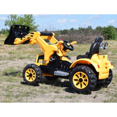 MOCNY TRAKTOR Z ŁYŻKĄ KINGDOM 12V  DWIE PRĘDKOŚCI/JS328A