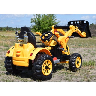 MOCNY TRAKTOR Z ŁYŻKĄ KINGDOM 12V  DWIE PRĘDKOŚCI/JS328A