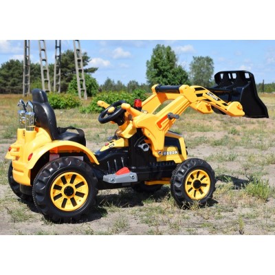 MOCNY TRAKTOR Z ŁYŻKĄ KINGDOM 12V  DWIE PRĘDKOŚCI/JS328A