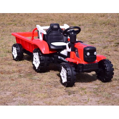 TRAKTOR NA AKUMULATOR Z PRZYCZEPĄ, MIĘKKIE SIEDZENIE,/HSD6601